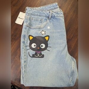 Chococat By Sanrio Hot Topic Blue Jeans Women's Size 18 NWT